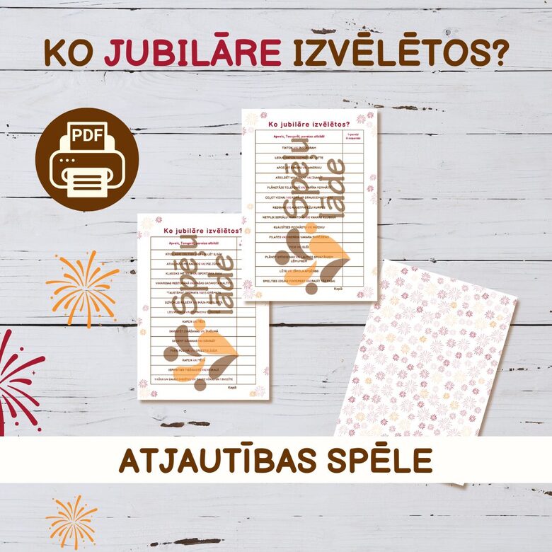 SPĒLE "KO JUBILĀRE IZVĒLĒTOS?"